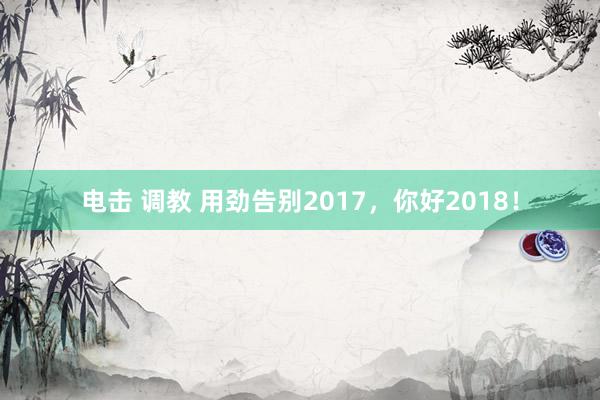 电击 调教 用劲告别2017，你好2018！